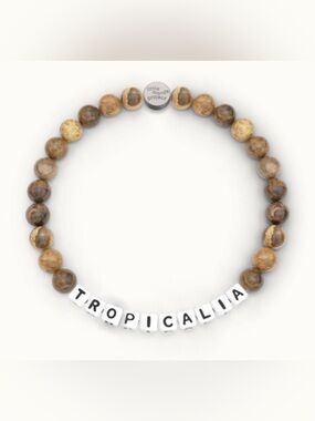 LITTLE WORDS PROJECT Natural Light Jasper "Tropicalia" Beaded Bracelet